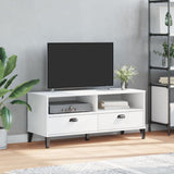 TV Cabinet VIKEN White Solid Wood Pine