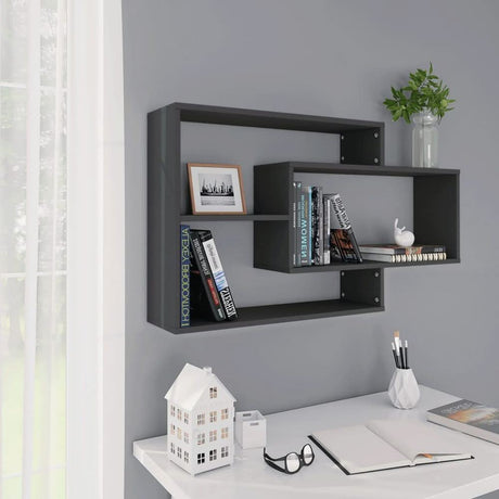 Wall Shelf Smoked Oak 104x20x58.5 cm Engineered Wood