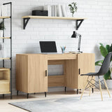 Desk Sonoma Oak 140x50x75 cm Engineered Wood