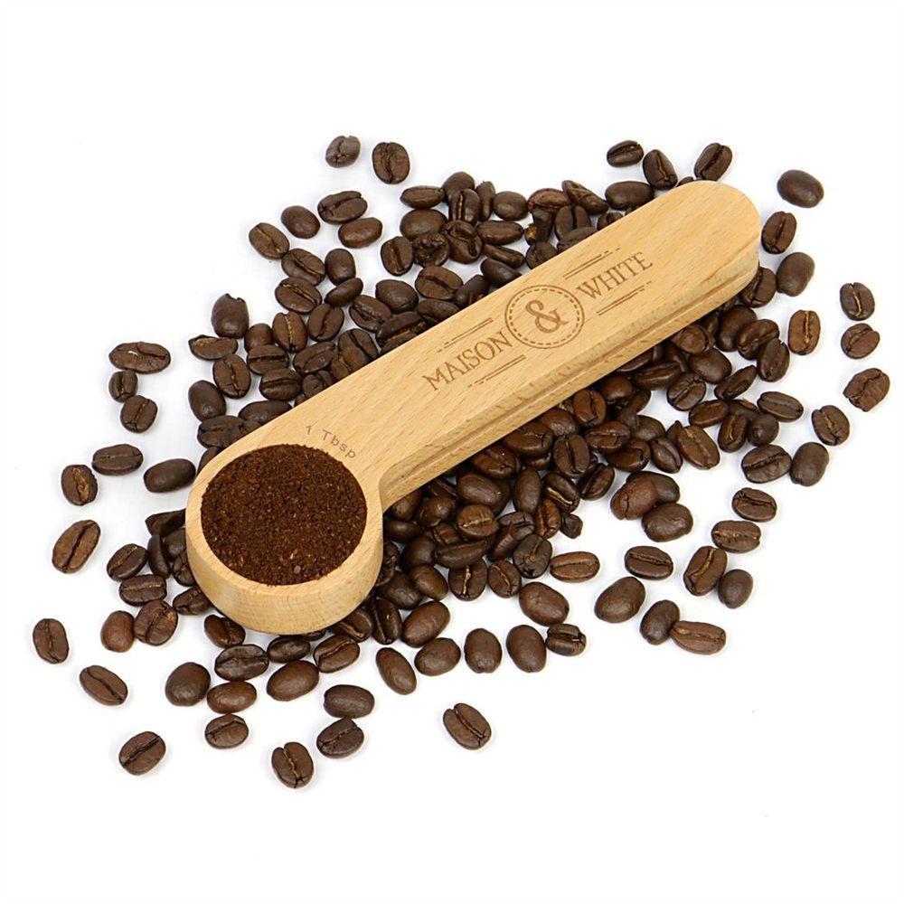 2 in 1 Wooden Coffee Clip & Spoon | M&W