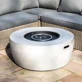 Outdoor Garden Gas Fire Pit Table Heater with Lava Rocks & Cover