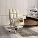 Vinsetto Microfibre Fabric Vibration Massage Office Chair for Home, Beige