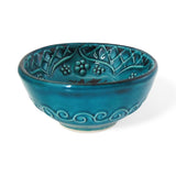 Handmade Ceramic Bowl Multicolour Green 8cm