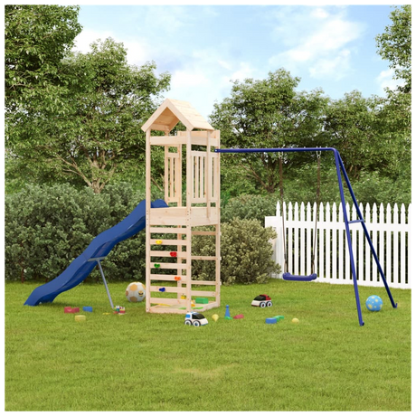 Outdoor Playset Solid Wood Pine