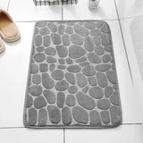 Mat Non Slip Carpets Cobblestone Embossed Bathroom Bath In Wash Basin Bathtub Side Floor Rug Shower Room Doormat Memory Foam