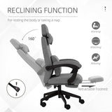 Vinsetto Home Office Chair Reclining Computer Chair w/ Lumbar Support Dark Grey