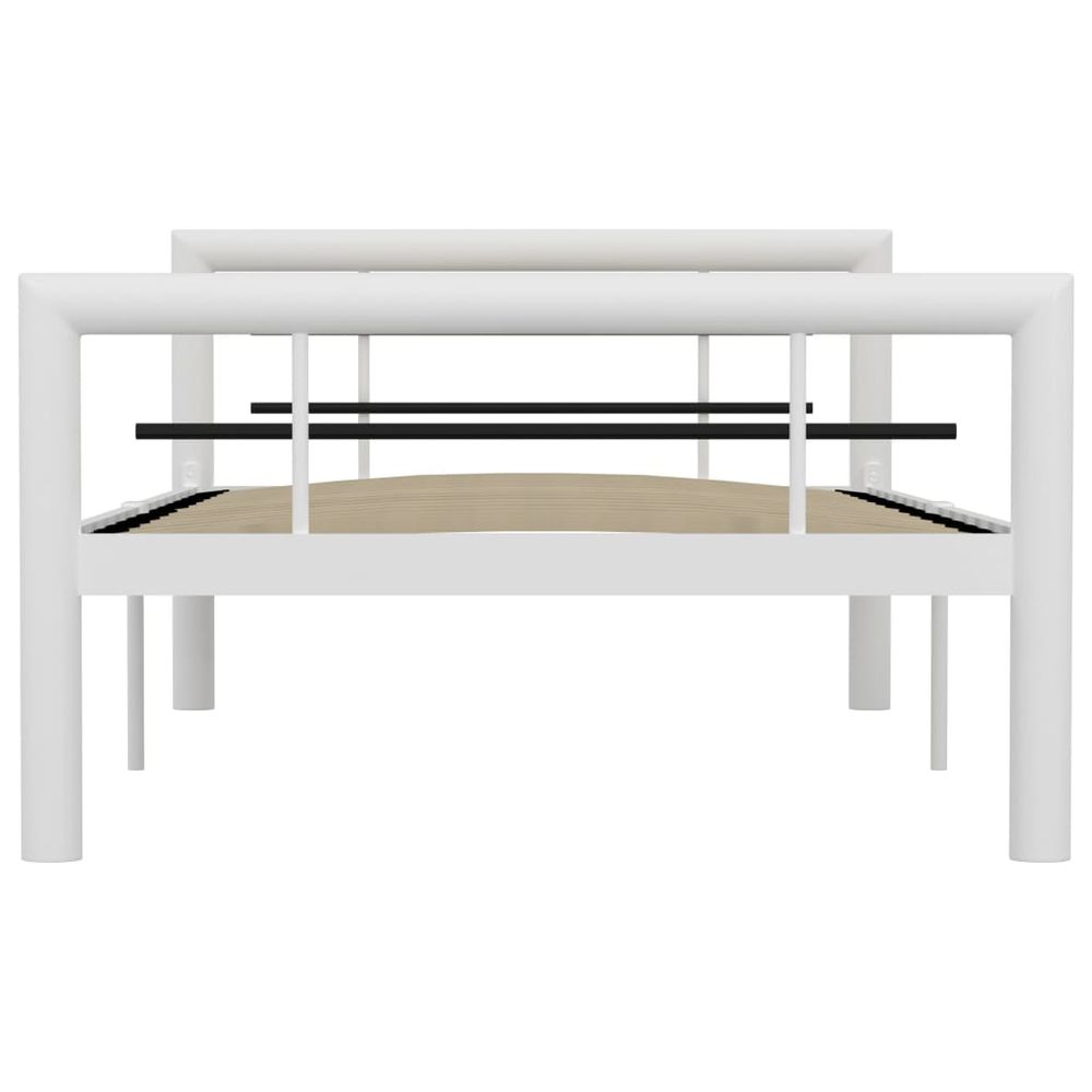 Bed Frame Metal 90x200 cm to 180x200 cm In Black, White & Grey