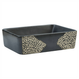 Countertop Basin Black Rectangular 46x35.5x13 cm Ceramic