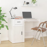 Desk White 100x49x75 cm Engineered Wood