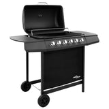 Gas BBQ Grill with 6 Burners Black (FR/BE/IT/UK/NL only)