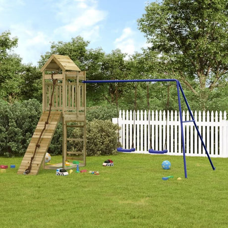 Outdoor Playset Solid Wood Pine