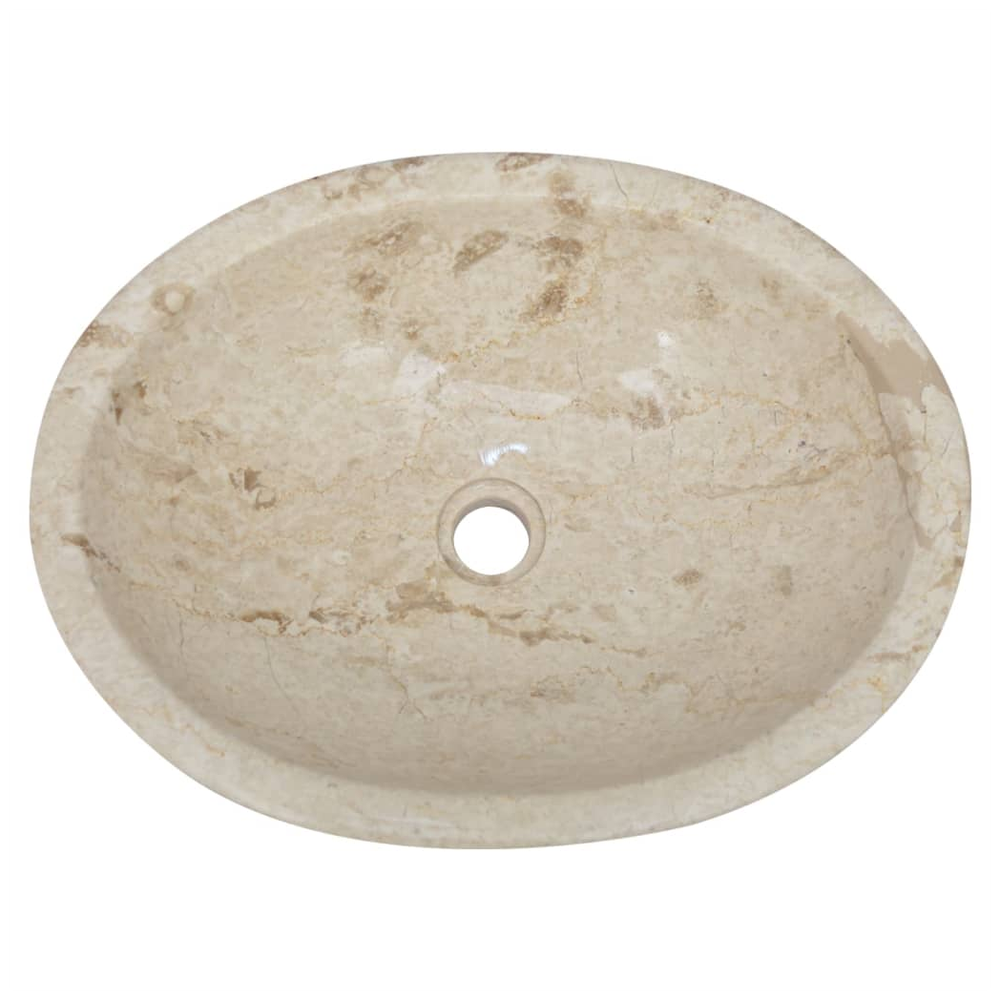 Sink Cream 53x40x15 cm Marble