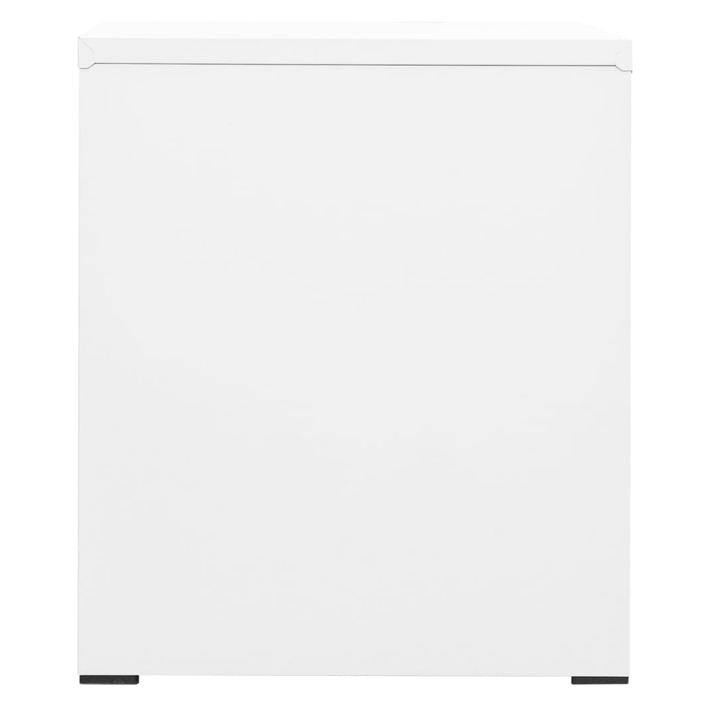 Filing Cabinet White 46x62x72.5 cm Steel