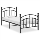 Bed Frame Black Metal 90x200 cm