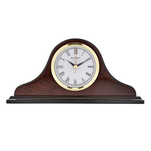 Widdop Napoleon Shaped Wooden Mantel Clock