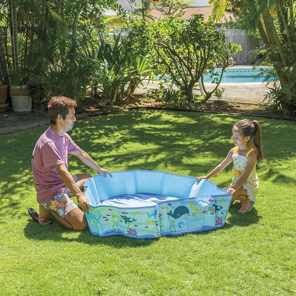 Kids Ridgid Wall Play Swimming Centre Paddling Pool Sea Life Outdoor Summer Fun