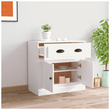 Sideboard White 70x35.5x67.5 cm Engineered Wood