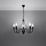 Chandelier steel Minerwa modern Design E14