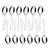 Tea Spoons, Set Stainless Steel Coffee Tea Dessert 14cm (Silver)