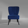 Crushed Velvet Shell Accent Chair