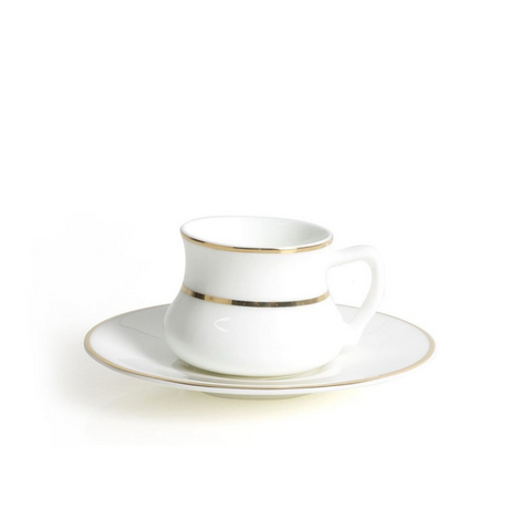 Alala Coffee Cup and Saucer - Gold - 90 cc