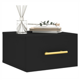 Wall-mounted Bedside Cabinet Black 35x35x20 cm