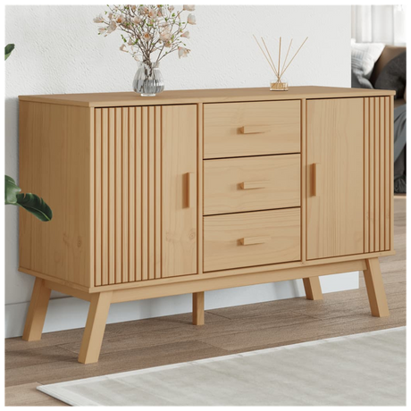 Sideboard OLDEN Brown 114x43x73.5cm Solid Wood Pine