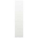 Office Cabinet White 90x40x180 cm Steel