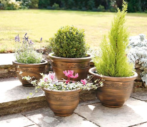 Pk 4 Wenlock Planters - Bronze