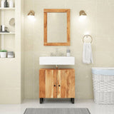 2 Piece Bathroom Furniture Set Solid Wood Acacia