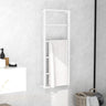 Towel Rack Black 45x10x115 cm Steel