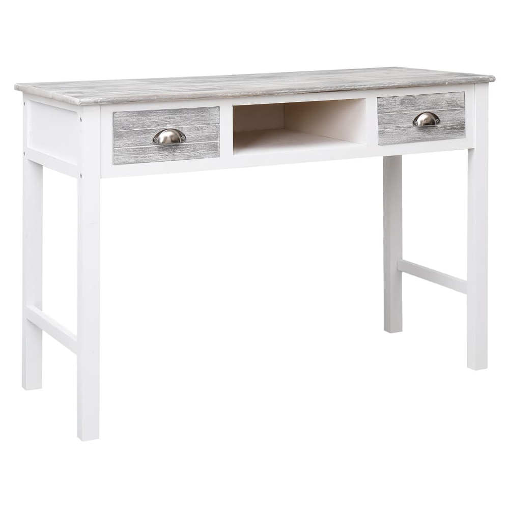 Writing Desk Grey 110x45x76 cm Wood