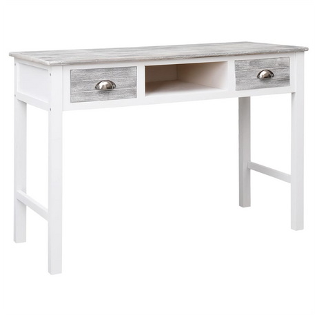 Writing Desk Grey 110x45x76 cm Wood