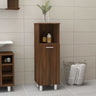 Bathroom Cabinet Smoked Oak 30x30x95 cm Engineered Wood