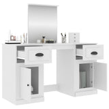 Dressing Table with Mirror White 130x50x132.5 cm