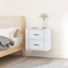 Wall-mounted Bedside Cabinet White 50x36x47 cm