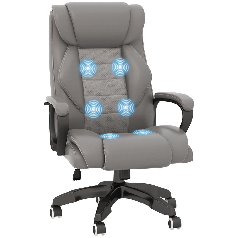 Vinsetto High Back 6 Points Vibration Massage Executive Office Chair