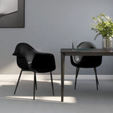 Dining Chairs 2 pcs Black