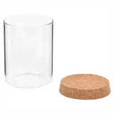 Storage Glass Jars with Cork Lid 6 pcs 650 ml