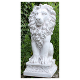 Stone Effect Sitting Lion Statue