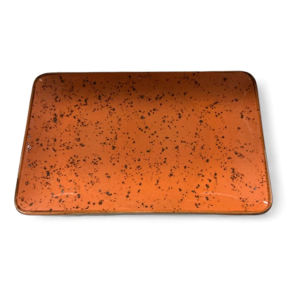 Porcelain Platter Reactive Orange 30 cm