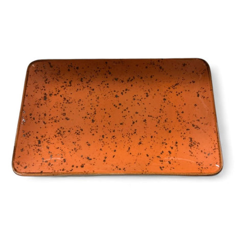 Porcelain Platter Reactive Orange 30 cm