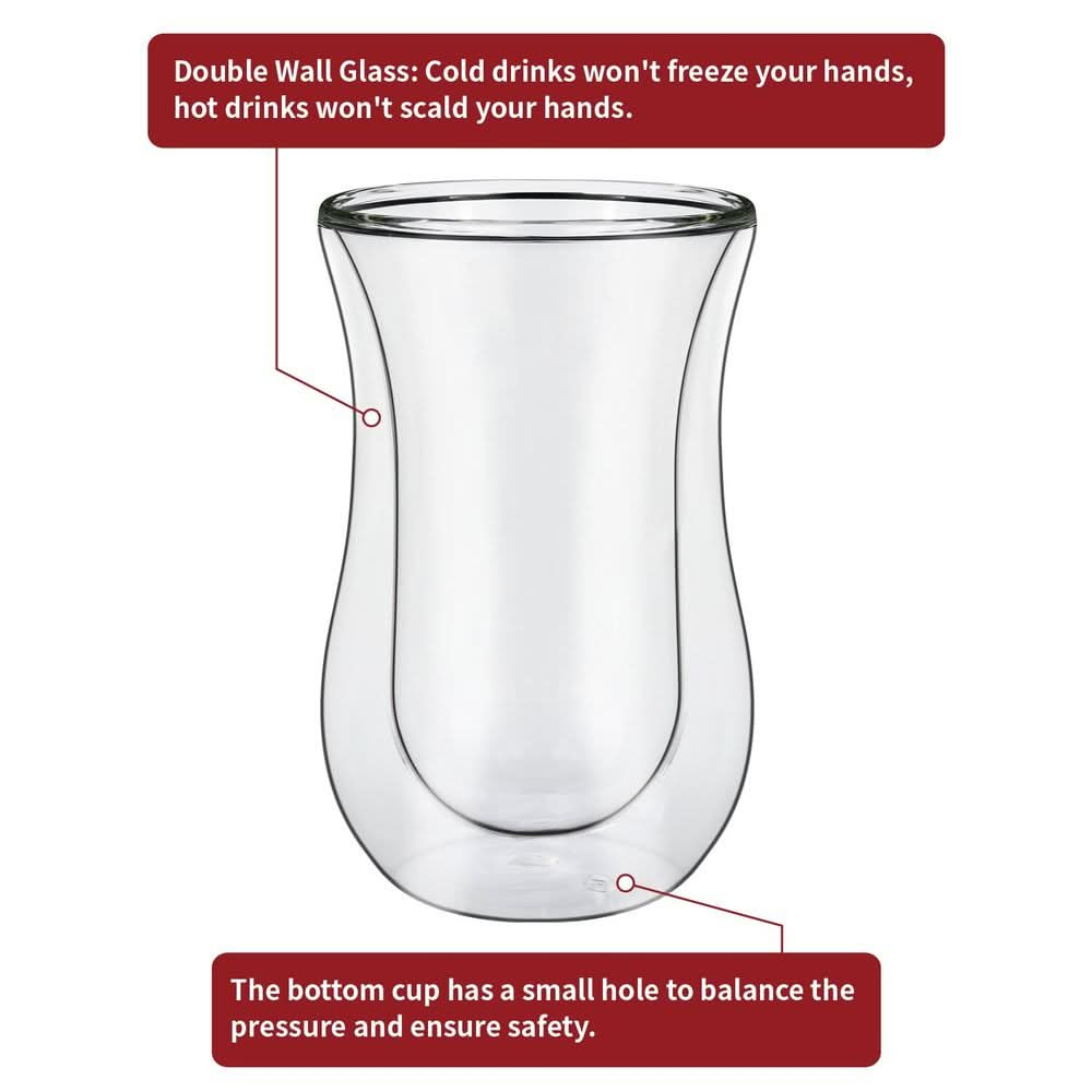 Double Wall Glasses Curve Barware