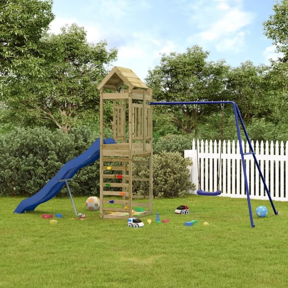 Outdoor Playset Solid Wood Pine