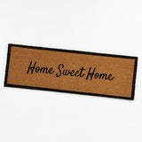 Astley Slogan Home Sweet Home PVC Backed Coir 40x120cm Natural Doormat