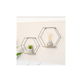 Set of 2 Hexagonal Wall Shelves - CHELF