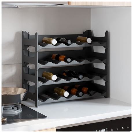 Wine Rack for 24 Bottles PP Stackable