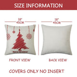 Christmas Pillow Covers Christmas Decorations Throw Pillow Covers Set Of 4 Throw Pillow Cases With Holiday Decor