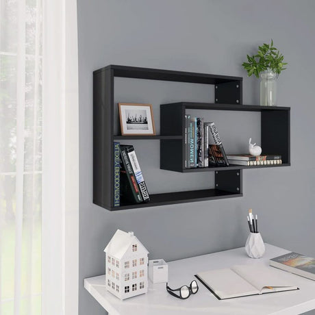 Wall Shelf Smoked Oak 104x20x58.5 cm Engineered Wood