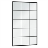 Wall Mirrors 4 pcs Black 100x60 cm Metal